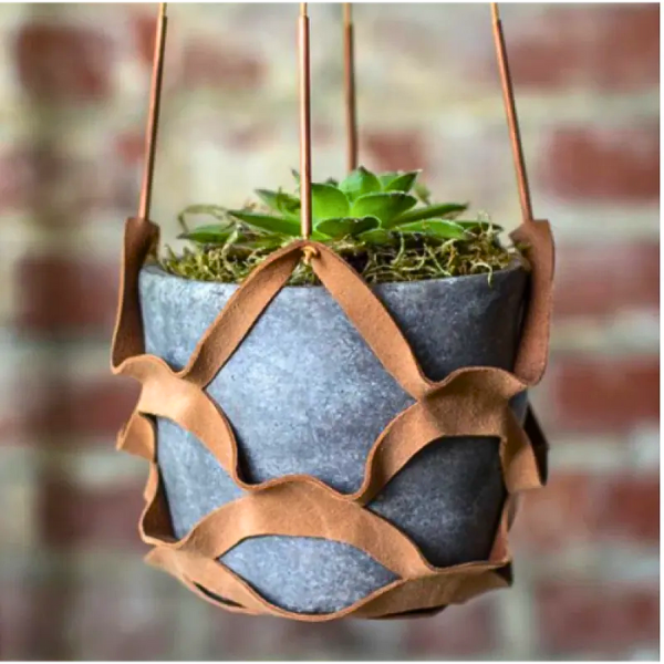 Elegant & Handmade Leather Plant Hanger