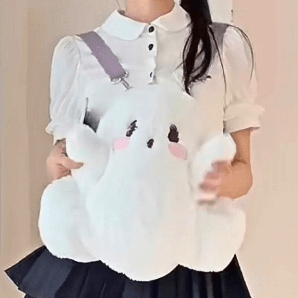 Spooky Chic White Ghost Backpack