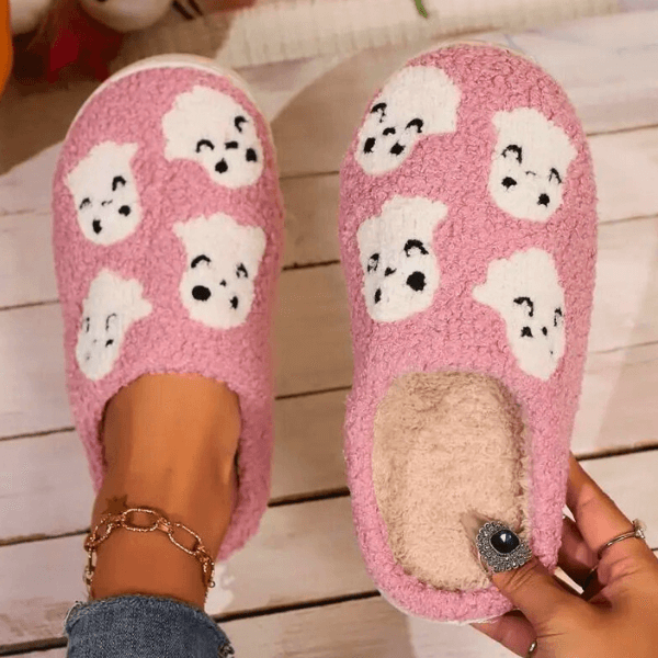 Spooky Cute Ghost Comfy Slippers