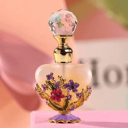 Retro Vintage Bloom – Perfume & Oil Bottle | Dubai-Inspired Design