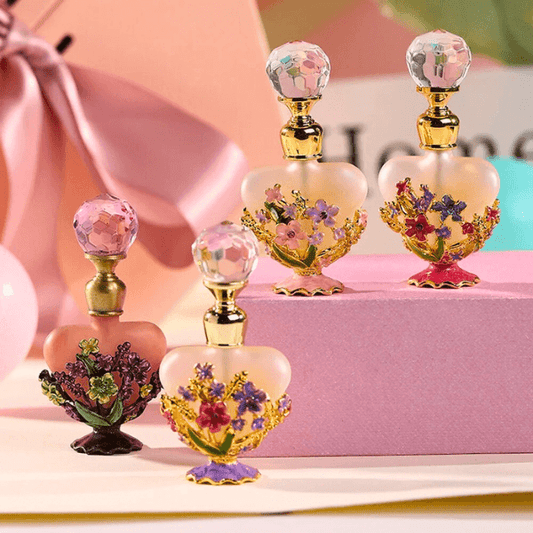 Retro Vintage Bloom – Perfume & Oil Bottle | Dubai-Inspired Design