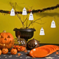 Floating Spooky Ghosts Halloween Decor Pack (Pack of 8)