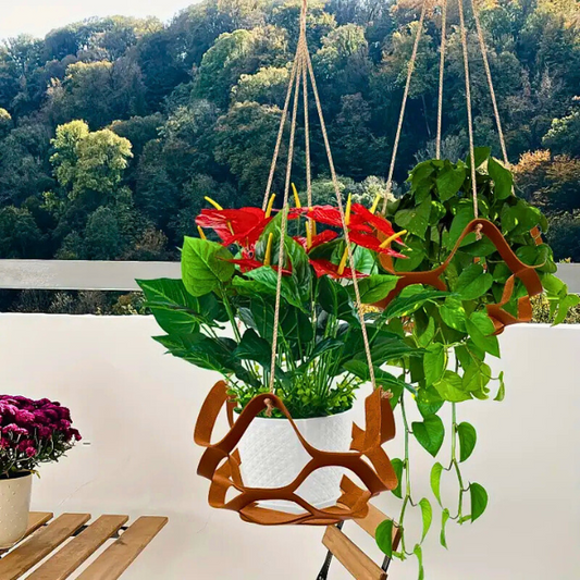 Elegant & Handmade Leather Plant Hanger