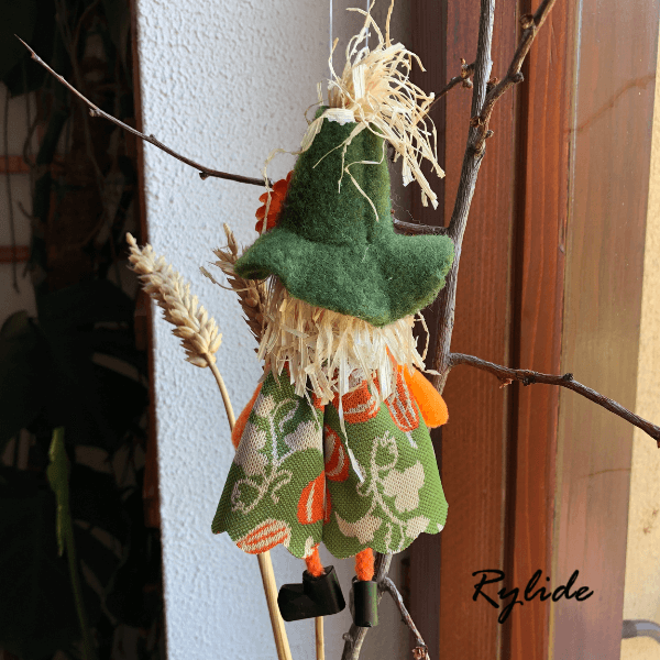 Handmade Halloween Scarecrow Ornaments