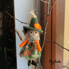 Handmade Halloween Scarecrow Ornaments