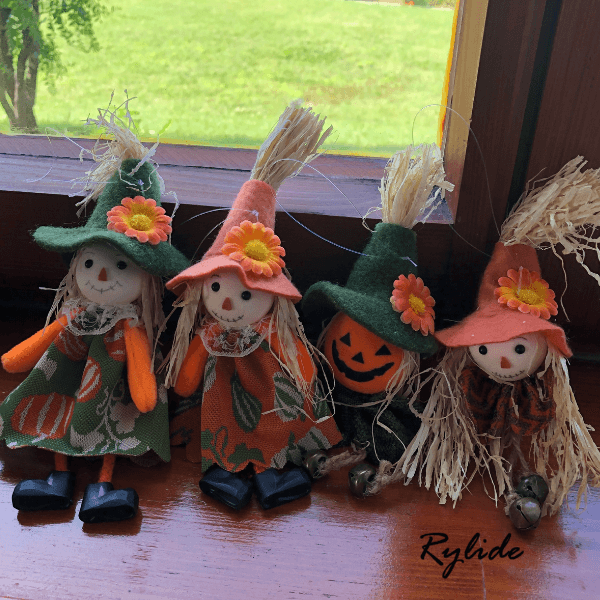 Handmade Halloween Scarecrow Ornaments