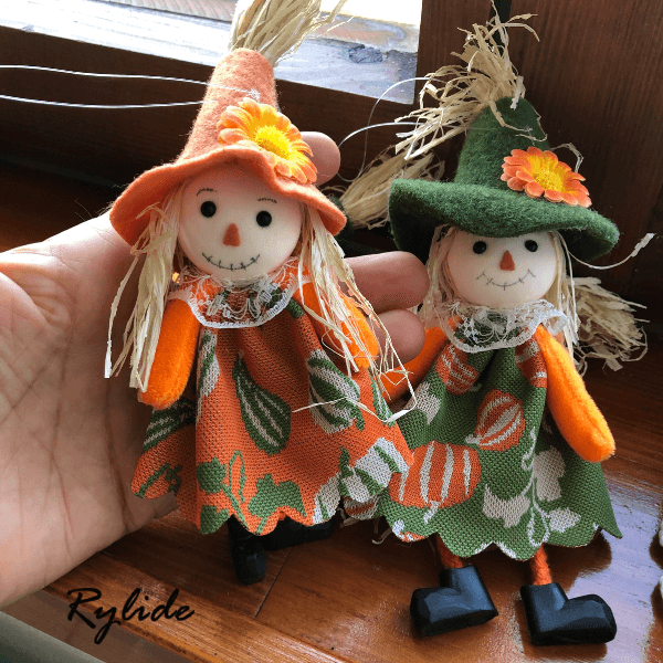 Handmade Halloween Scarecrow Ornaments