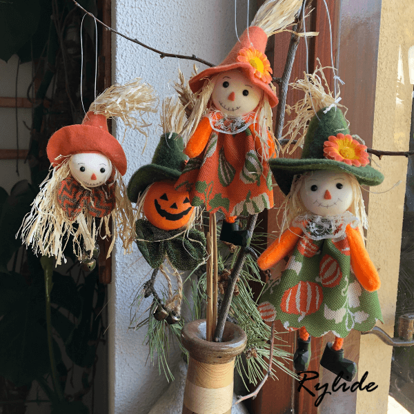 Handmade Halloween Scarecrow Ornaments