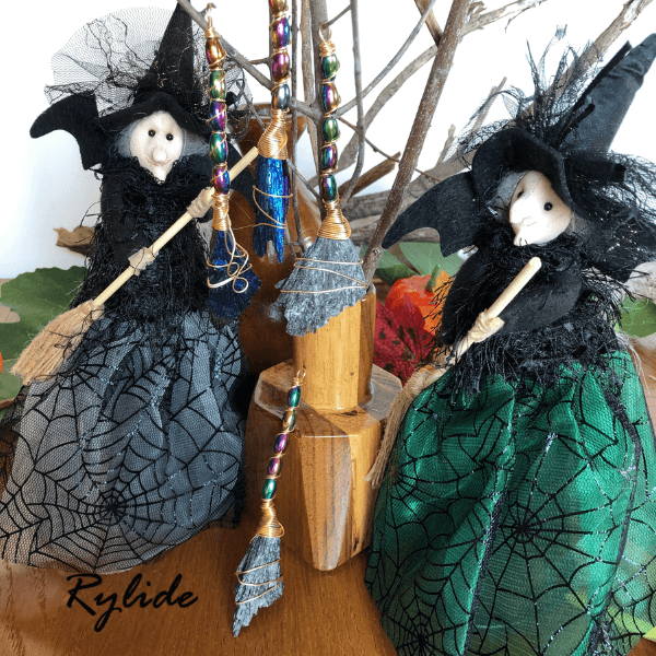 Halloween Witch Tree Top and Desk Decoration