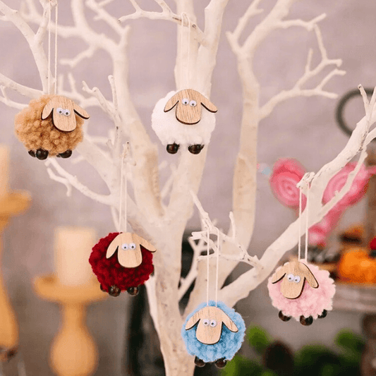 Handmade Little Sheep Christmas Ornaments